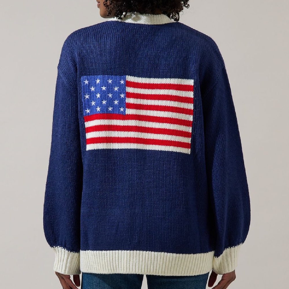 New with tags. USA flag cardigan. Sugarlips